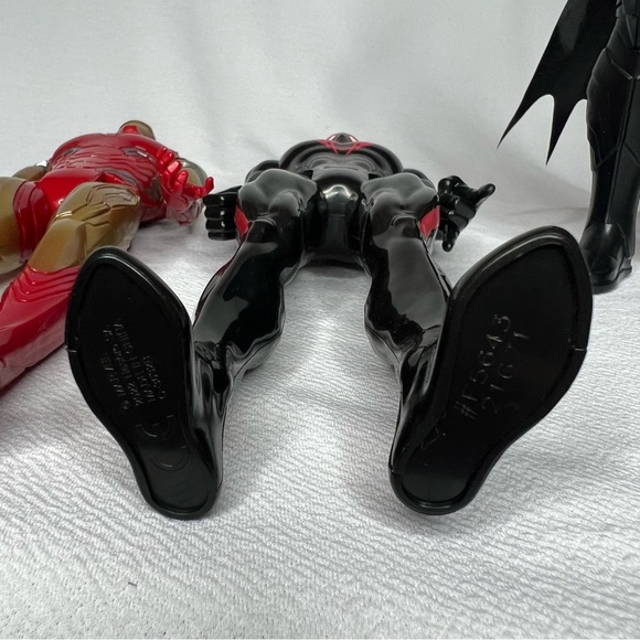 Marvel DC Action Figures Lot Of 4 Batman Spider-Man Flash Iron Man - Picture 8 of 13